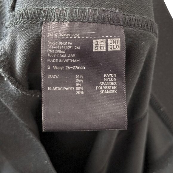 Women's Uniqlo Navy Blue Office/Work Wear Straight Stretch Pants - Small 26-27" - Picture 4 of 4